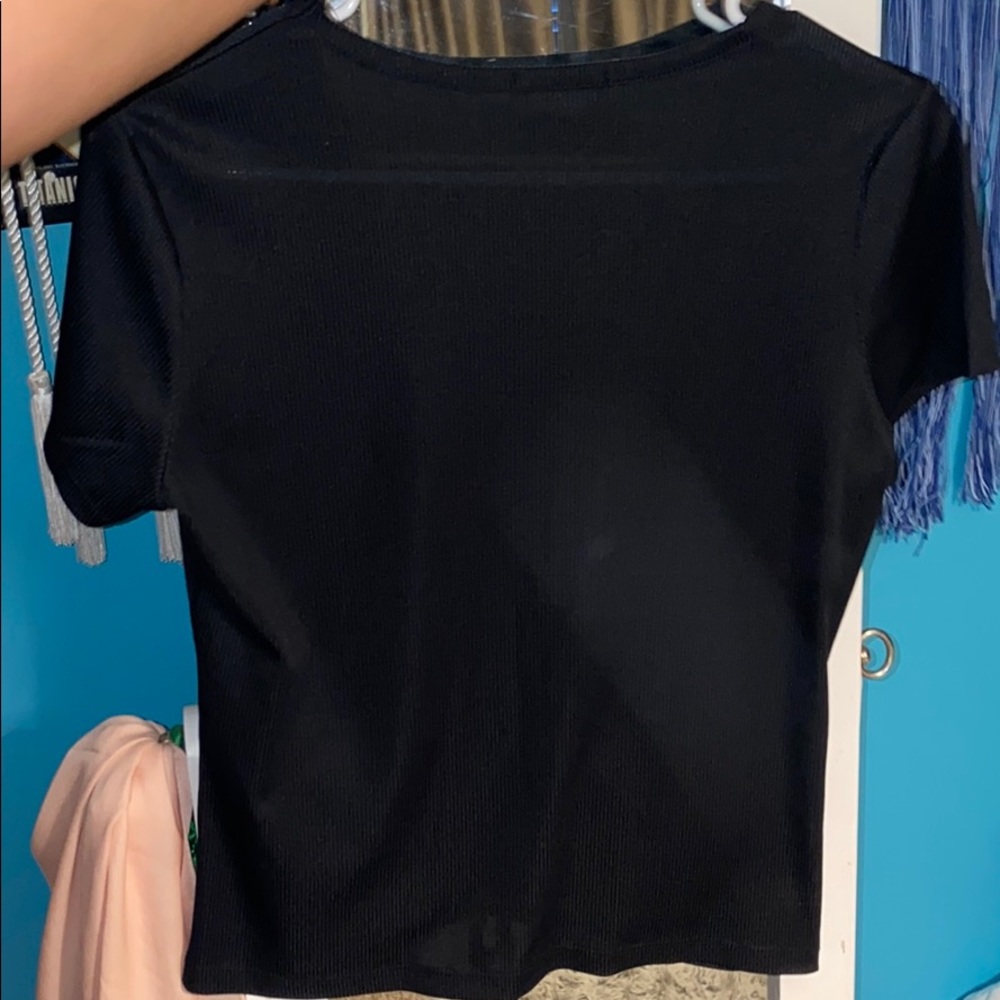 Drawstring cropped blouse ❣️ - Picture 3 of 3